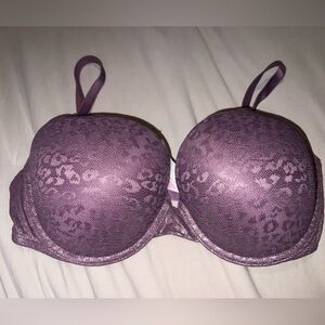 PINK Victoria's Secret Purple Textured Bra with Molded Cups